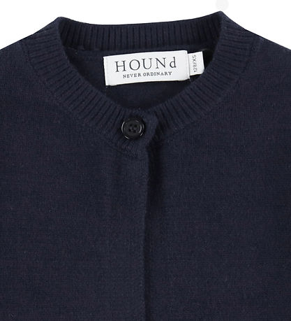 Hound Cardigan - Knitted - One Button - Navy
