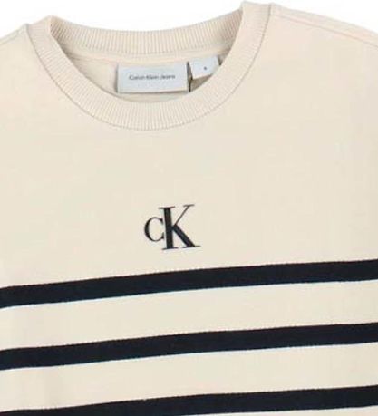Calvin Klein Kleid - Entspannt - White Cap Grey/Schwarz