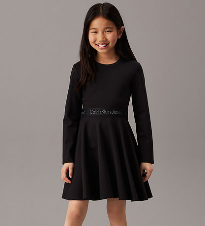 Calvin Klein Kleid - Logoband - Schwarz