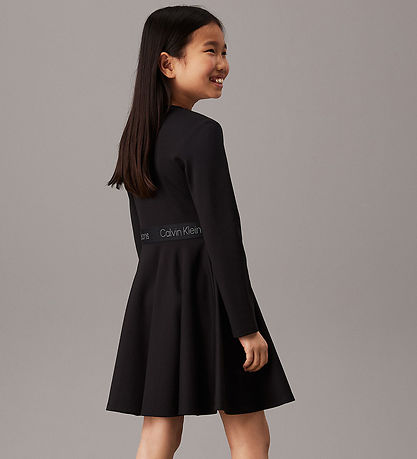 Calvin Klein Kleid - Logoband - Schwarz