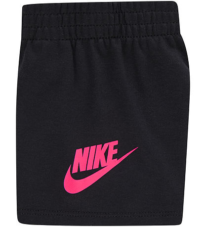 Nike Shortsit - T-paita/Shortsit - Hyper Vaaleanpunainen/Black