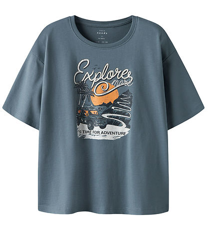 Name It T-shirt - NkmVictor - 2-Pack - Lemon Meringue/Blue Mirag