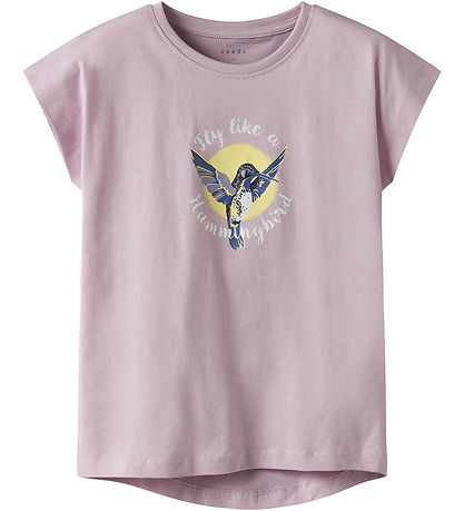 Name It T-shirt - NkfVigea - Winsome Orchid/BIG Hummingbird