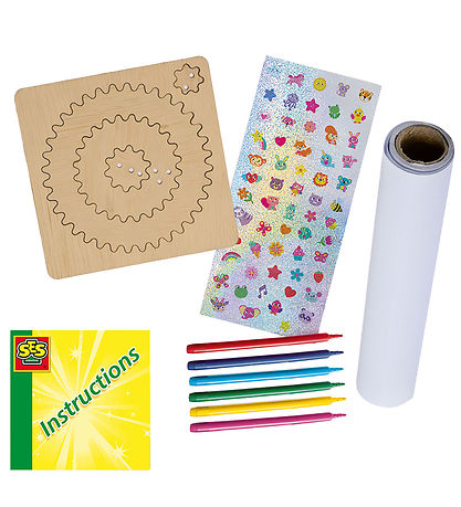 SES Creative Creation Set - Spiral Drawing Set By Wood