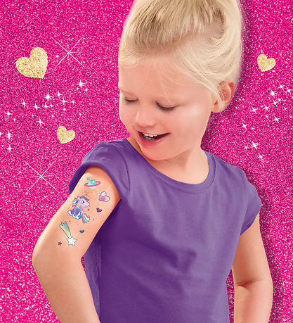 SES Creative Tatuoinnit Ja Glitter - Yksisarvinen