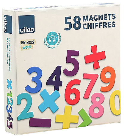 Vilac Magnets - Wood - Magnetic Numbers