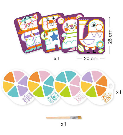 Djeco Colouring Set - Palette Painting - Chubby Cheeks
