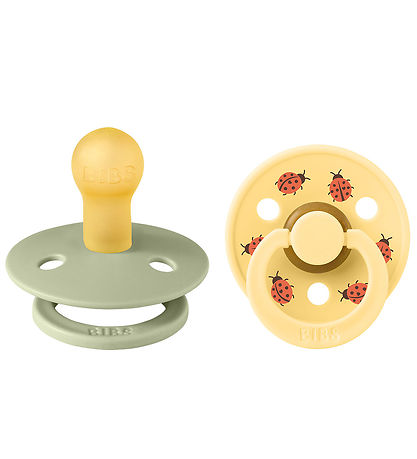 BIBS Colour Pacifiers - Size 1 - 2-Pack - Round - Sage Mix
