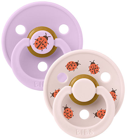 BIBS Colour Pacifiers - Size 1 - 2-Pack - Round - Violet Sky Mix