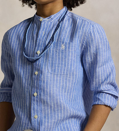 Polo Ralph Lauren Skjorta - Brevbärare - Blå/Vitrandig