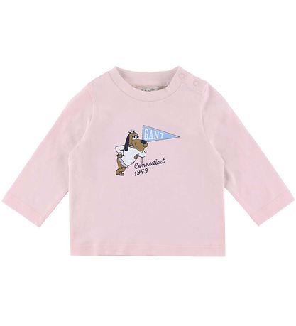 GANT Blouse - Graphic - Salmon