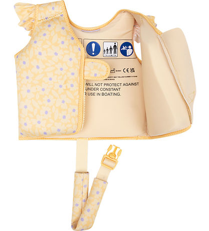 Simma Essentials Simväst - 11-15 kg - Yellow Blommor