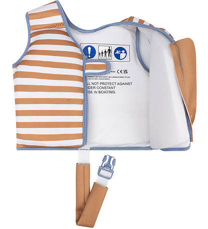 Simma Essentials Simväst - Brown White Striped