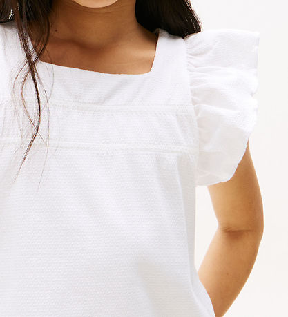 Tommy Hilfiger Top - Ruffle - White