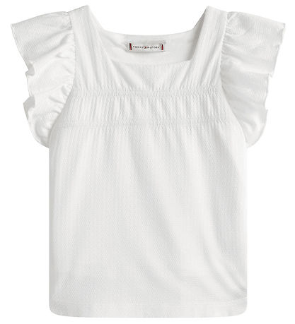 Tommy Hilfiger Top - Ruffle - White