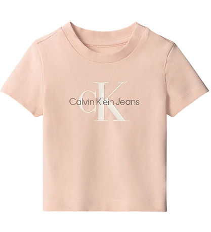 Calvin Klein Stuttermabolur - Eining - Spænsk Villa Bleikt