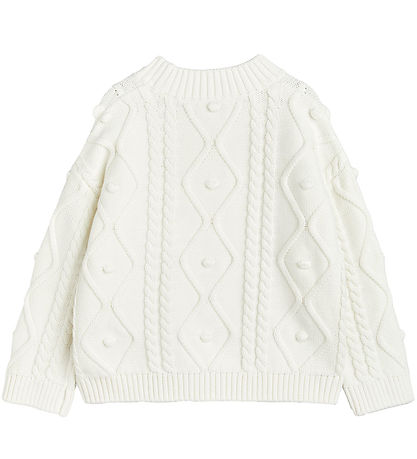 Mini Rodini Blússa - Prjónað - Offwhite M. Panda