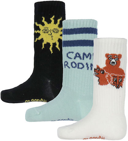 Mini Rodini Socks - 3-Pack - Camp Rodini - Multi