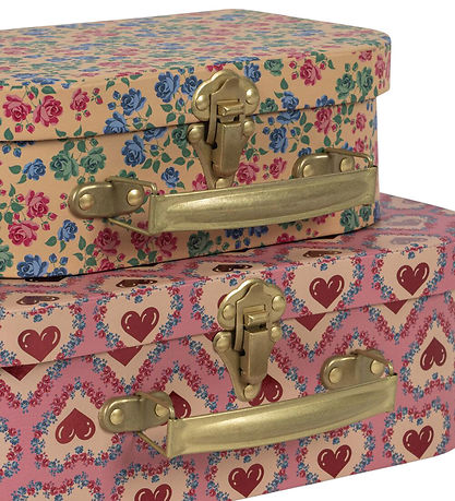 Konges Sløjd Cardboard Suitcase - 2-Pack - Pink