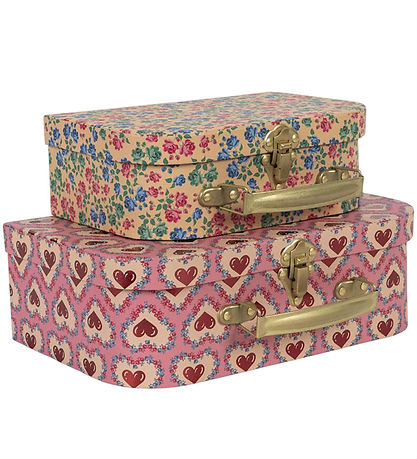 Konges Sløjd Cardboard Suitcase - 2-Pack - Pink