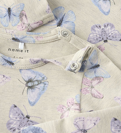 Name It Bodysuit l/s - NbfHasmina - Peyote Melange