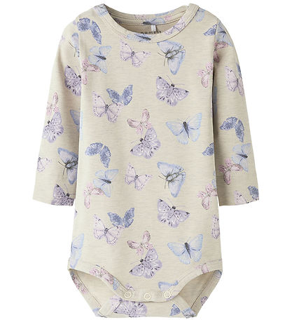 Name It Bodysuit l/s - NbfHasmina - Peyote Melange