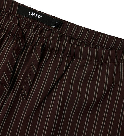 LMTD Trousers - NlfFouise - Chocolate Brown/Stripes