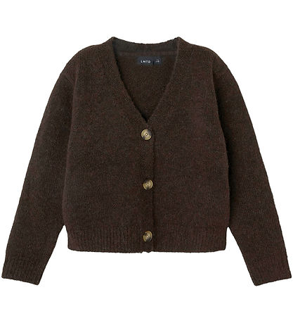LMTD Cardigan - Knitted - NlfNede - Chocolate Brown