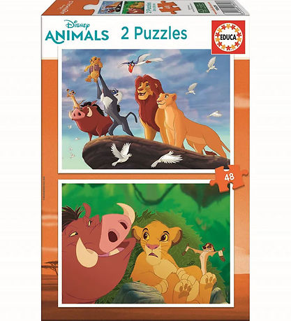 Educa Jigsaw Puzzle - 2x48 Bricks - The Lion King