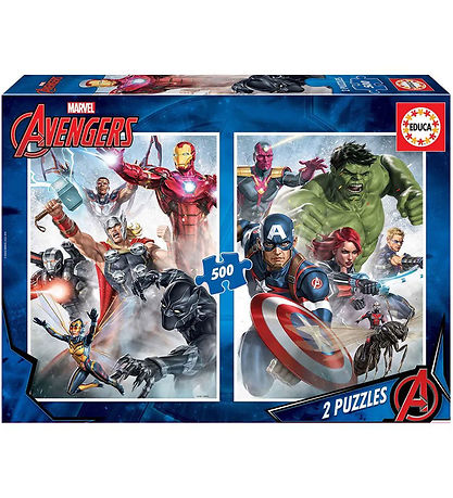 Educa Jigsaw Puzzle - 2x500 Bricks - Avengers