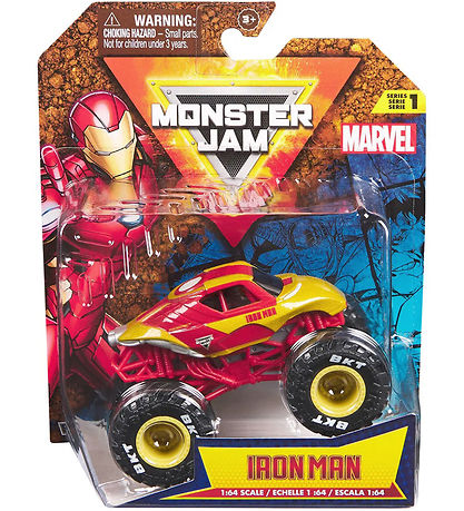 Truck Monster Jam - 1:64 - Marvel - Iron Man