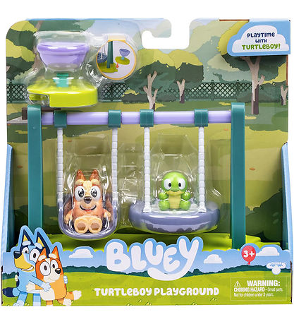 Bluey Play Set - Turtleboy Playground w. Bingo And Turtleboy Fig