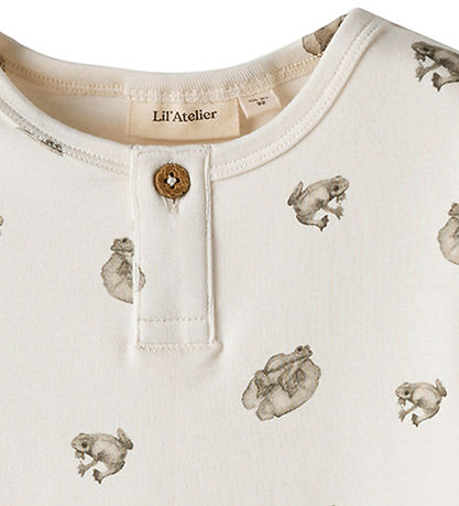 Lil' Atelier Stuttermabolur - NmmGayo - Coconut Mjólk/froskur
