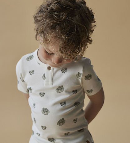 Lil' Atelier Stuttermabolur - NmmGayo - Coconut Mjólk/froskur