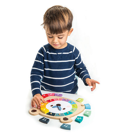 Tender Leaf Wooden Toy - Learn the Clock - Numbers and Colours