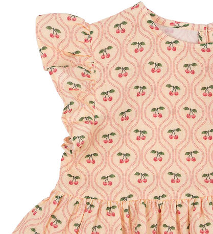 Konges Sløjd Top - Muslin - Coco - Cherry Pink Motif