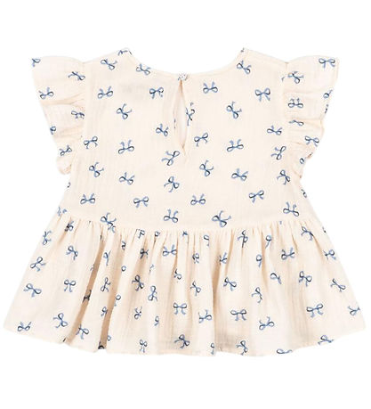 Konges Sløjd Top - Muslin - Coco - Bow Bleu