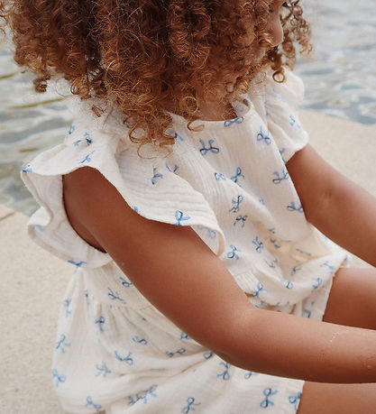 Konges Sløjd Top - Muslin - Coco - Bow Bleu