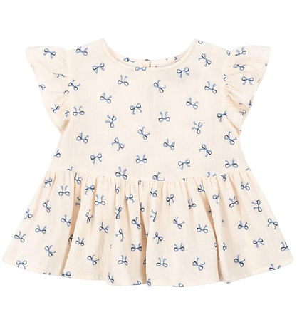 Konges Sløjd Top - Muslin - Coco - Bow Bleu