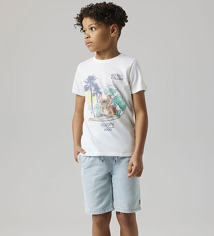 Name It T-shirt - NkmJass - Bright White w. Print