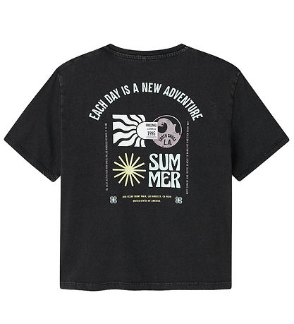 Name It T-shirt - NkmJeano - Black w. Print