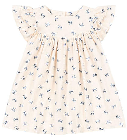 Konges Sløjd Kleid - Musselin - Coco - Bow Blue