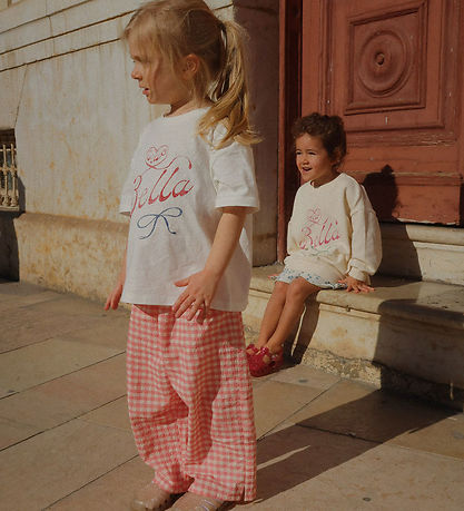 Konges Sløjd x Rosie H-W Trousers - Peach Blossom Check