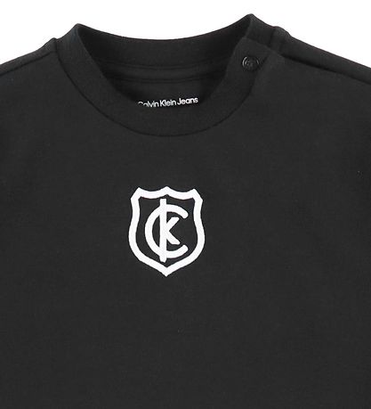 Calvin Klein Sweatshirt - Wappenlogo - Ck Schwarz