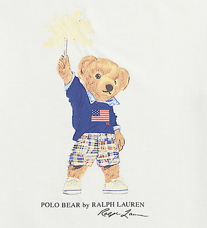 Polo Ralph Lauren Stuttermabolur - Hvítt M. Bangsi