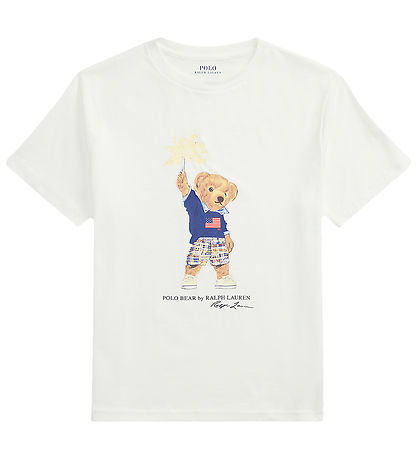 Polo Ralph Lauren Stuttermabolur - Hvítt M. Bangsi