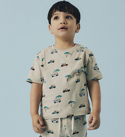 Name It T-shirt - NmmJivan - Iceland Fossil - w. Print