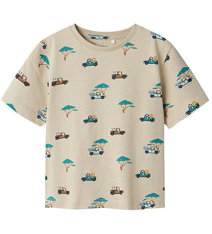 Name It T-shirt - NmmJivan - Iceland Fossil - w. Print