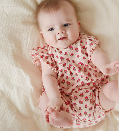 Konges Sløjd Summer Romper - Chleo Frill - Rosie Rose