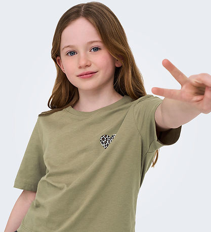 Kids Only Stuttermabolirnir - Nei - KogRex - Mermaid/Leo Heart